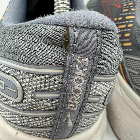 Brooks Glycerin 20 Men\'s Size 10.5 Gray Orange Athletic Running Shoes Sneakers‎ main image 6